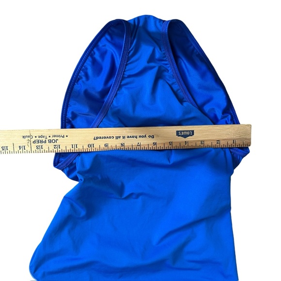 Speedo Women’x 12/38 Blue Ombre one Piece Swimsuit Swim Powerflex Eco Beach Pool - Picture 15 of 16